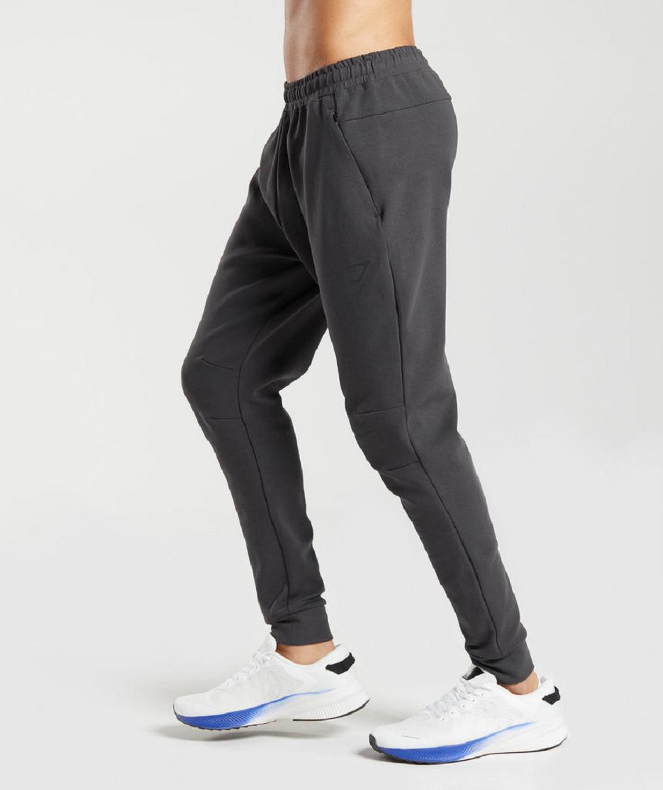 Pantalones Jogger Gymshark Rest Day Knit Hombre Negras Gris | CO 3716AHK